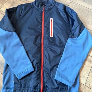 Southern Tide Blue and Red Windbreaker Jacket